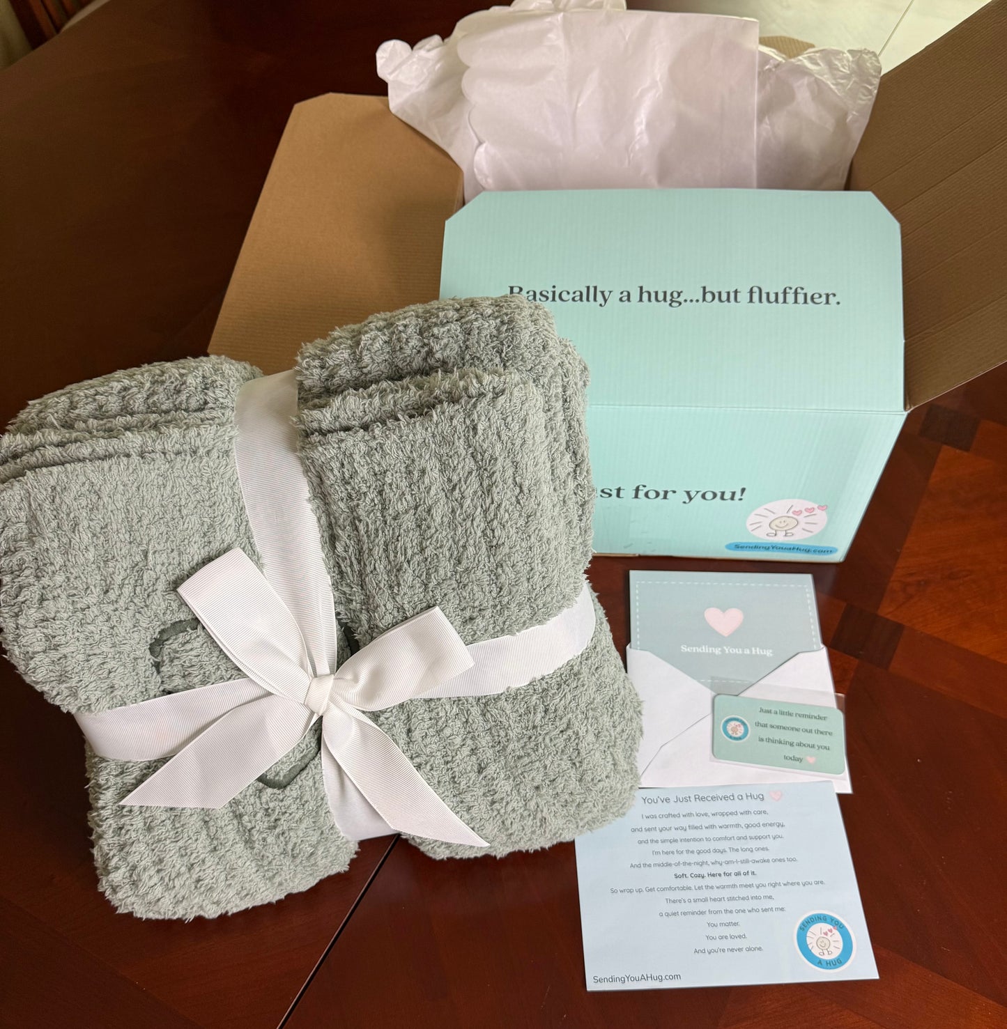 Sending You a Hug Signature Comfort Blanket | Thinking of You Gift